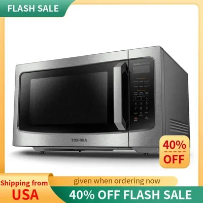 QWTOSHIBA ML-EM45PIT(SS) Countertop Microwave Oven With Inverter Technology,Kitchen Essentials,Smart