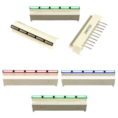 10PCS 30*7*8.5mm Ultra Bright LED Display Blue/Green/Red 5 Segment Bar Graph Chart for Mobile