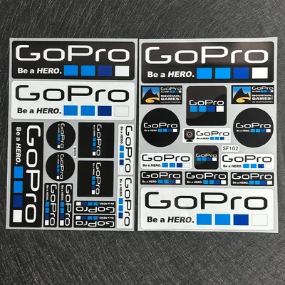GoPro HERO Extreme Sports Reflective Sticker Motorcycle Modified Tailbox Decoration Skateboard