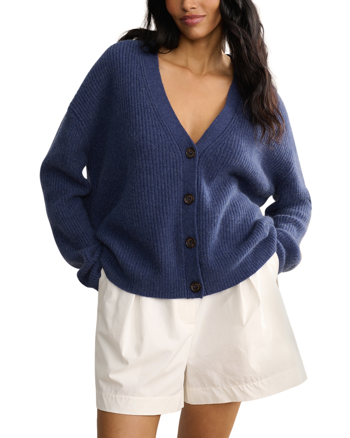 Jenni Kayne Cocoon Cashmere Cardigan - Denim