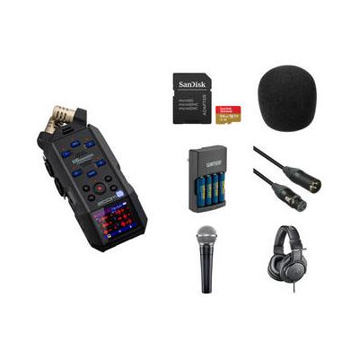 Zoom H6essential 6-Track 32-Bit Float Portable Audio Recorder with 1-Person Podc H6ESSENTIAL