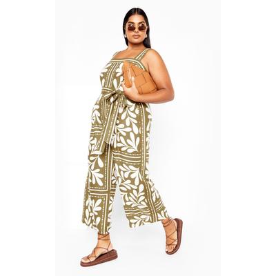 Plus Size Women's Modern Muse Jumpsuit - juniper by City Chic in Green (Size 20 W)