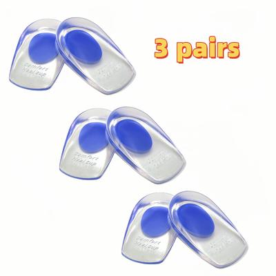 TEMU 3/2/1 Pair Gel Heel Pads, Half Size Pads, Heel Cup Protection Pads