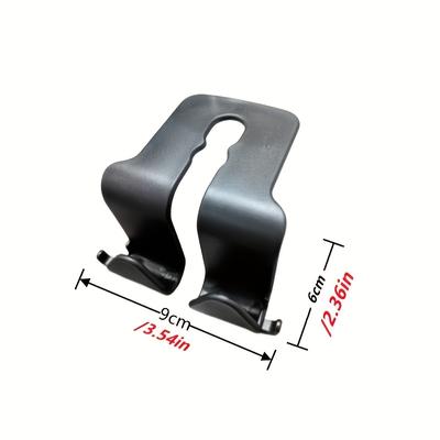 TEMU 1pc Multi-functional Car Back Seat Rear Headrest Hook - Interior Accessories Double-layer Storage Rack Image