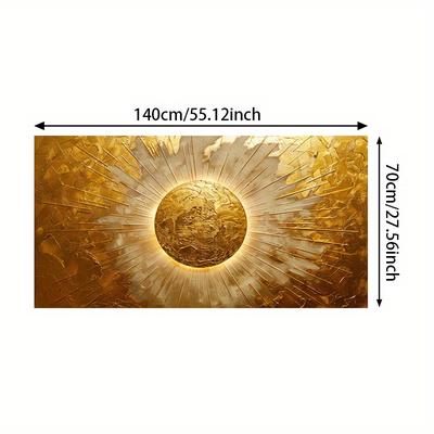 TEMU 1pc Modern Abstract Canvas Art Print, 27.56x55.12in Frameless Wall Decor For Living Room And Bedroom, Contemporary Frameless Canvas Poster, Large Wall Art Image