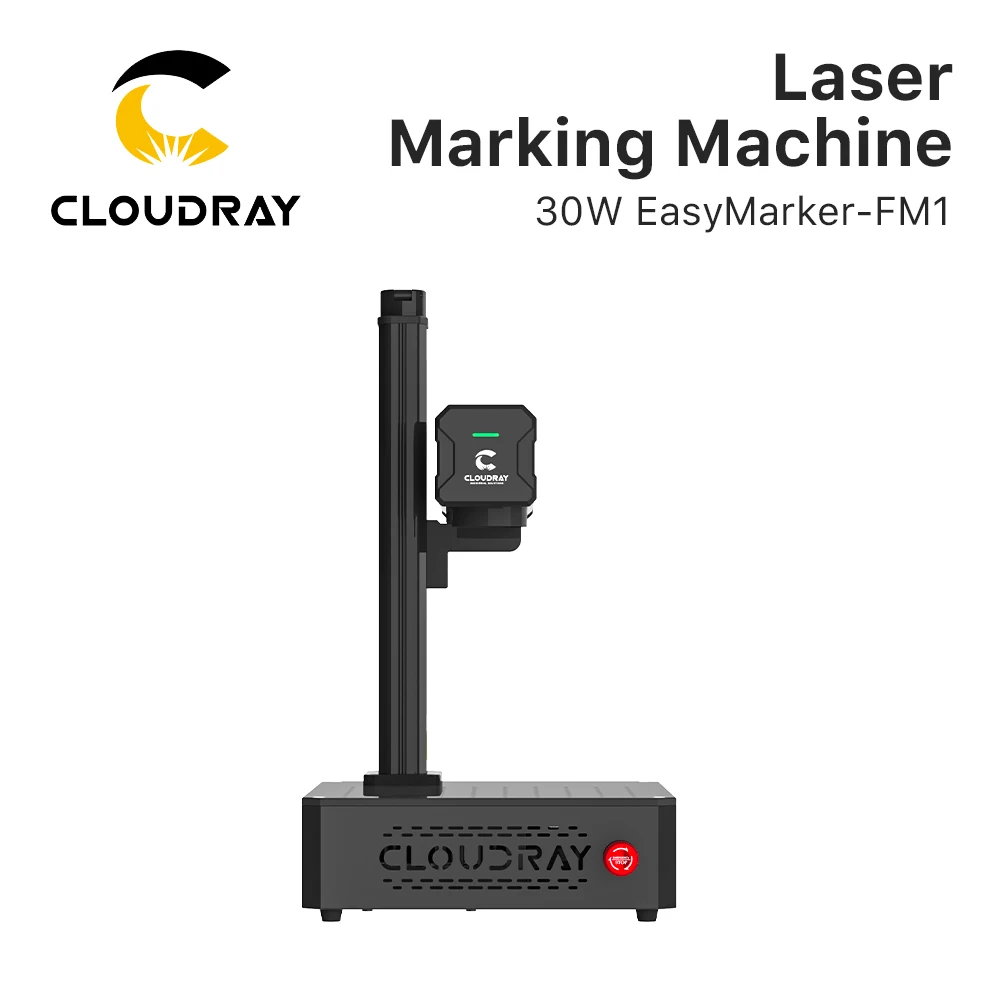 Cloudray 30 W 50 W tragbare Faserlaserbeschriftungsmaschine Easymarker-FM1 110 x 110 mm DIY Markierung Geschenk Metallschmuck Goldgravur Image