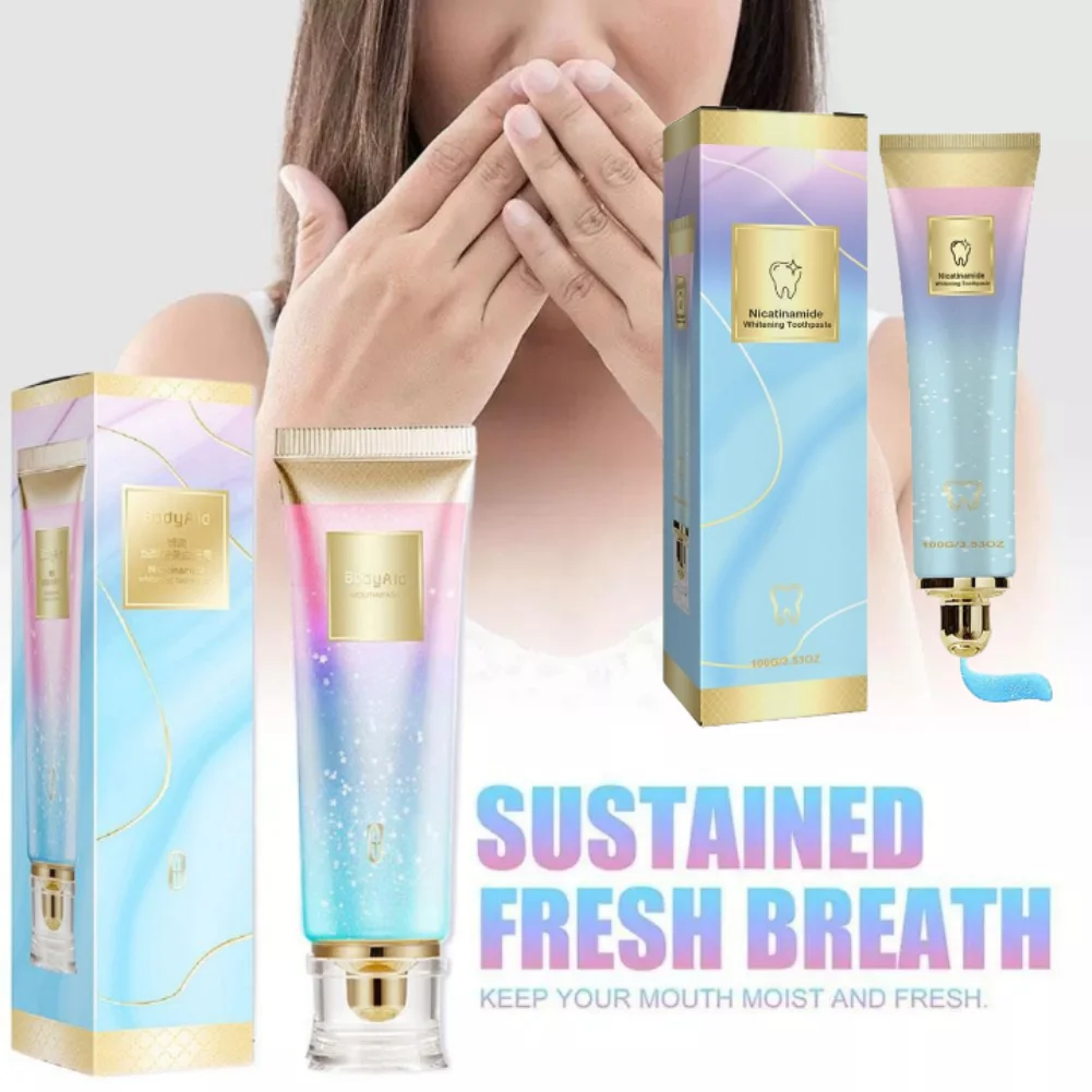 100 g empfindliche Niacinamid-Zahnpasta zur Aufhellung, Mundreinigung, 100 g, erfrischender Atem, Zahnpasta, Zahnpflege, Aufhellung der Zahncreme Image