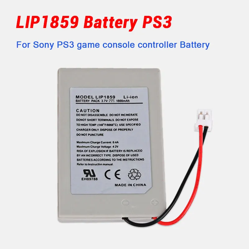 LIP1859 Akku LIP 1859 für Sony PS3 PlayStation 3 Sixaxis DualShock 3 Spielekonsolen-Controller-Griff, wiederaufladbare Li-Akkus