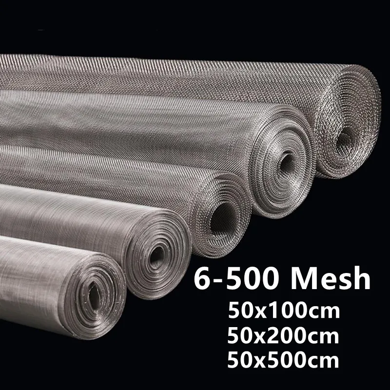 Edelstahlfilter 20/40/60/80/100/120/150/200/250/300/350/400/500 Mesh Edelstahl gewebtes Tuch Siebdrahtfilterblatt Image