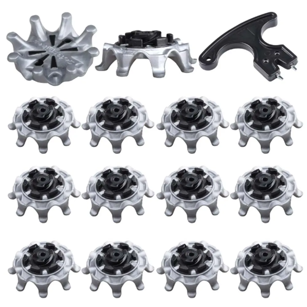 14 stücke Golf Schuh Spikes Ersatz Outdoor Training Teile Golf Schuh Spikes Stinger Schraube Einfach Installieren Golf Stollen Grau Schwarz