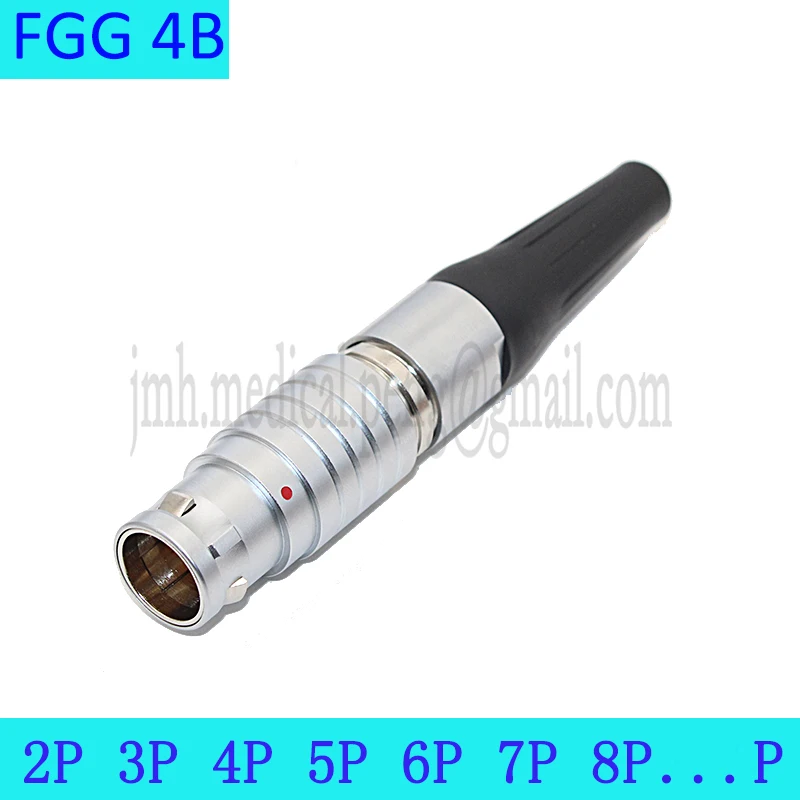 FGG.4B.4 6 7 10 12 16 20 24 30 40 48Pins Push-pull-verriegelung Luftfahrt Metall rundsteckverbinder Für Daten Und Telecom Systeme Image