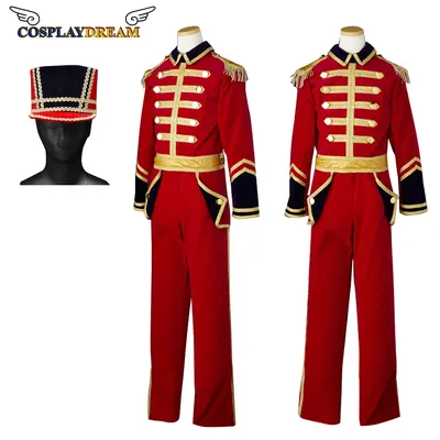 Nussknacker Kostüm Anzug mit Hut Vintage Herren Steampunk Prinz Kostüm Militär Outfits Regency Jacke Image