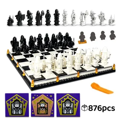 2025 neue 76392 Film Wizard Schach Magie Final Herausforderung Interaktive Spiel Bausteine Ritter Image