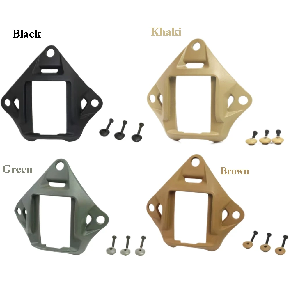 Dreilochiger taktischer Helm NVG Mount Shroud. Aluminiumlegierung. Passend für Wargame, AF, Mich, schnelle Helme als Sportkamera-Halterbasis. Image