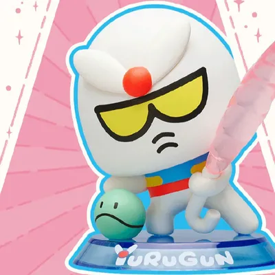 Original Yurugun Unicorn Series Q Version Qmsv Anime Figure Model Decoration Desktop Collection Statue Toy Birthday Gift Customi