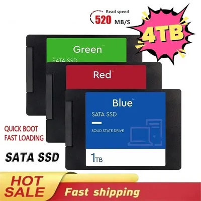 Original Portable SSD 1TB 2.5 Inch 4TB SATA III Hard Drive Internal Solid State Disk for Laptop