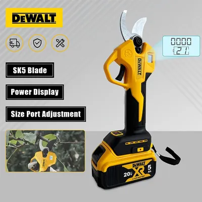DEWALT Brushless Electric Scissors Cordless Pruning Shears With Digital Display Multifunctional