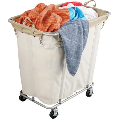 Laundry Cart with Wheels 320L Large Rolling Laundry Cart for Commercial/Home, Rolling Basket with