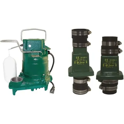 Hot Sellers.Zoeller Mighty-mate Submersible Sump Pump (M53) and PVC Check Valve (30-0181) Bundle.NEW