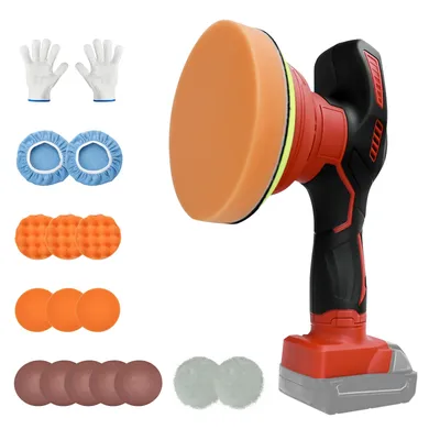 Cordless Car Buffer Polisher for Milwaukee 18V Battery with 8 Variable Speed Up to 5000RPM for Car