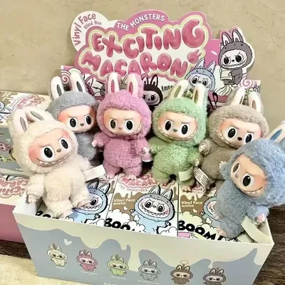 New Labubu The Monsters Blind Box Toys Cardiac Macarone Mysterious Surprise Box Guess Bag Figure