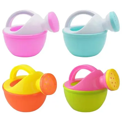 1PC Baby Bath Toy Colorful Plastic Watering Can Watering Pot Beach Toy Play Sand Shower Bath Toy For