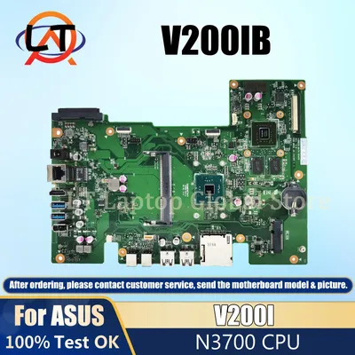 V200IB Notebook Mainboard For ASUS V200I V200IB All-in-one Desktop Laptop Motherboard N3700 CPU DIS