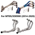 MT09 Per Yamaha MT-09 FZ-09 FJ09 TRACER 900 51mm 2015-2020 Moto Di Scarico Fuga Moto Sistemi Slip On Anteriore Collegamento Tubo Gomito
