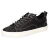 Sneaker MUSTANG SHOES, Damen, Gr. 38, schwarz, Lederimitat, klassisch, Schuhe, Freizeitschuh, Halbschuh, zum schlupfen mit Gummizug