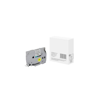 Schriftband wie Brother TZe-131 12mmx8m schwarz auf transparent Image