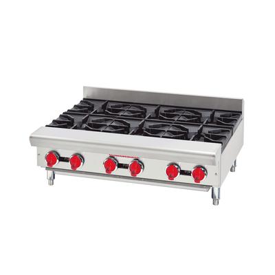American Range ARSHP-24-4 LP 24" Gas Hotplate w/ 4 Burners & Manual Controls, Liquid Propane, Gas Type: LP