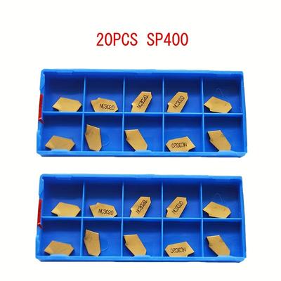 TEMU 20pcs Sp400 Nc3020 Hardened Carbide End Mills For Cnc Machining Image