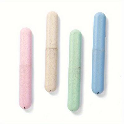 TEMU 4-pack Travel Toothbrush Holders, Portable Toothbrush Cases, Unscented, Dust-proof, Hygiene-friendly, Toothbrush Containers Image