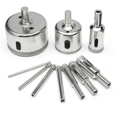 Dolaso - 10-teiliges 6–30 mm Diamant-Lochsägen-Bohrer-Set mit Diamantbeschichtung für Glas, Image