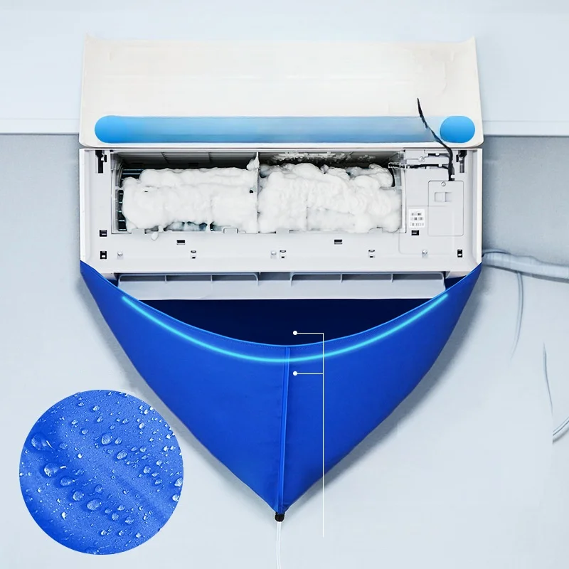 Split-Klimaanlage Reinigungs set wasserdichte Abfluss abdeckung Wasch klimaanlage Clean Bag AC Klimaanlage Reiniger Set Reinigungs werkzeug Image