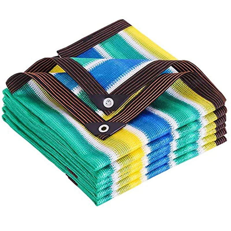 Terrassen-Sonnenschutz, UV-Schutz, HDPE-Sonnenschutz, Stoff, verstärkte Kantentülle, Sonnenschutznetz für Pflanzenblumen Image