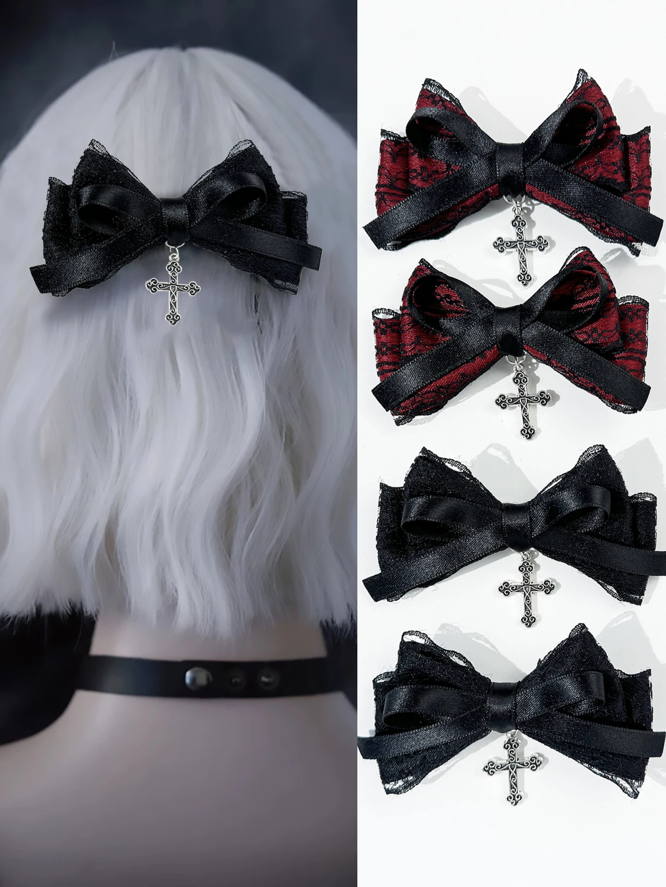2 Stück Damen-Gothic-Stil, modische Straße, exquisite Haar-Accessoires, Haarspangen, Top-Clips, vielseitige Dressing-Haar-Accessoires
