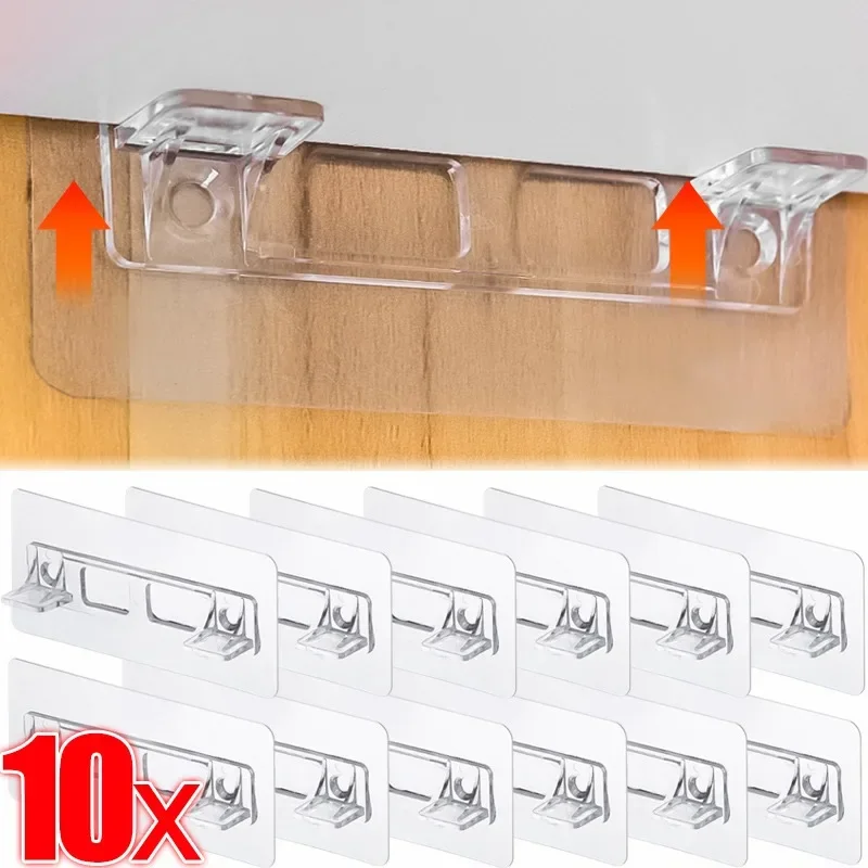 10/1pcs selbst klebende Regal halterungen für Küche Schlafzimmer Schrank Schrank Regal Stütz clips Wand halterung Aufkleber Halterung