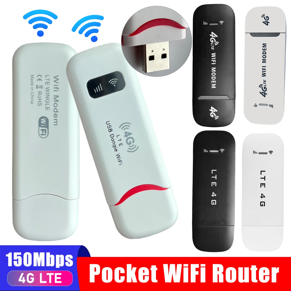 4G LTE USB Modem Dongle 150Mbps WiFi Mobile Router WiFi Hotspot Router Tasche WiFi Modem Drahtlose Netzwerk Adapter home Office Image