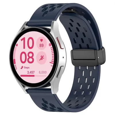22mm 20mm Armband Samsung Galaxy Uhr 7/fe/6/5 pro/4 classic/Gear S3 magnetisches Silikon Sport Image