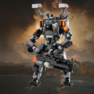 Gobricks Spiel titan falled 2 BT-7274 Vorwachen-Klasse Titan Bausteine Idee FS-1041 Experte Mecha Image