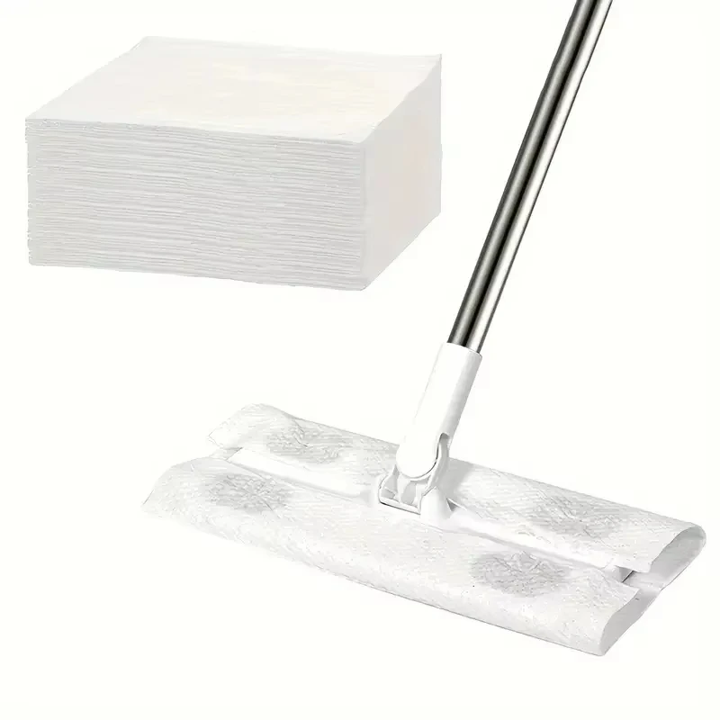 360 ° Flache Mopps mit müheloser Reinigung und Einweg-Mopp-Pad-Reinigungsschaber für die Reinigung von Hartholz-Laminat-Fliesenböden Image