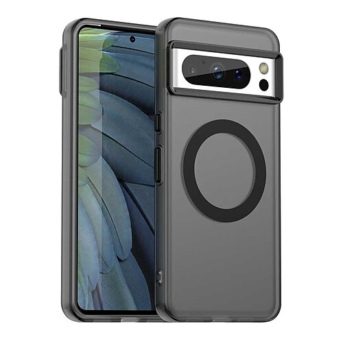 Custodia per telefono con adsorbimento magnetico per Google Pixel 9 Pro/9 Pro XL/8 Pro/8/9 cover posteriore in PC metallico con supporto per ricarica wireless