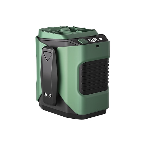 Nuovo ventilatore da cintura con ricarica USB, raffreddamento esterno, ventilatore portatile da cintura, forte vento, ventilatore da collo portatile