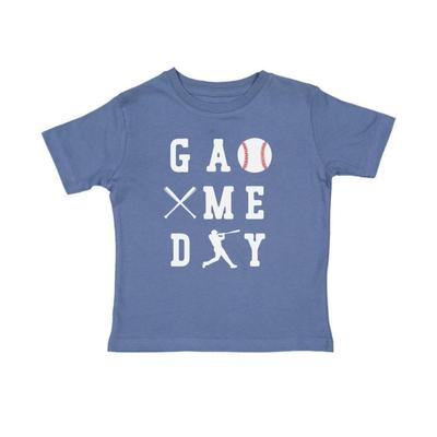 Sweet Wink Boys' Baseball Game Day Short Sleeve T-Shirt - Baby, Little Kid, Big Kid - Indigo