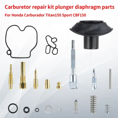 Carburetor Repair Kit Plunger Diaphragm Parts For Honda Carburador Titan150 125 180 Sport Cbf150