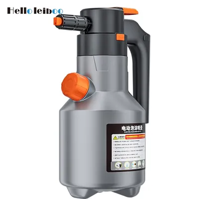 LEIBOO 2L Powerful Electric Foam Sprayer Car Wash Snow Foam Spray Bottle Rechargeable Auto Wash