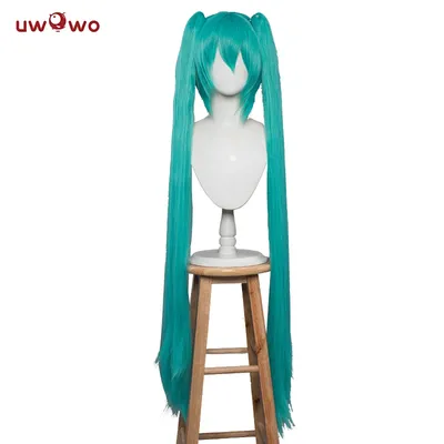 UWOWO Mikku Cosplay Wig Mikku Classic Original&Fairy Flower Cosplay Wig Mikku Cosplay Wig Halloween