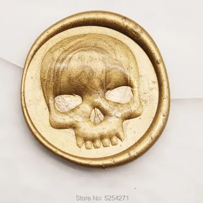 3D skull wax seal stamp relief skull seals invitation wax seals 3D wedding seals party wax seals