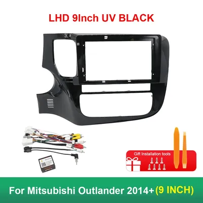 Car Audio Frame Fascia Adapter Android Radio Dash Fitting Panel Kit for Mitsubishi Outlander 2014 9